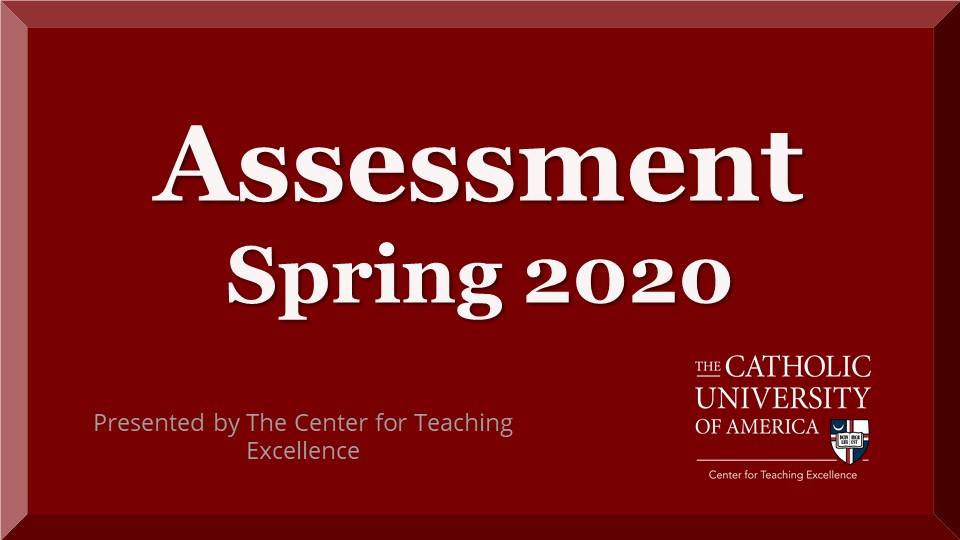 assessment spring 2020 button