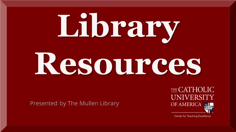 library resources button