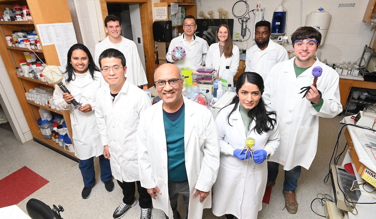 Dr. Rao and his team at the lab